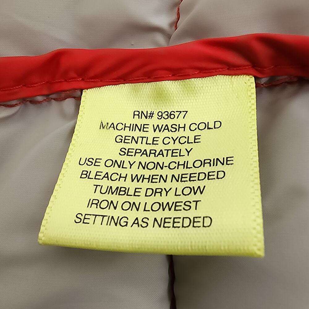 Xersion Packable Puffer Jacket Red Gray Trim Men’… - image 8